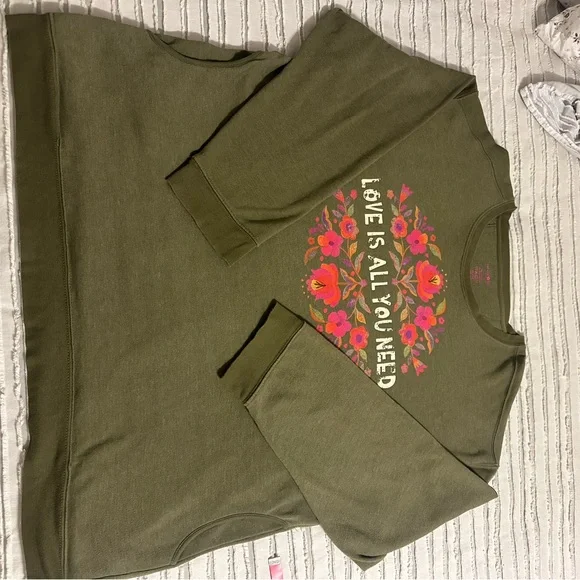 NATURAL LIFE Green Sweatshirt with Pockets - Picture 9 of 9